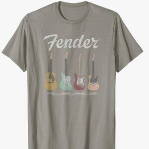 Fender Guitar T-shirt UNISEX Size Medium NWOT
